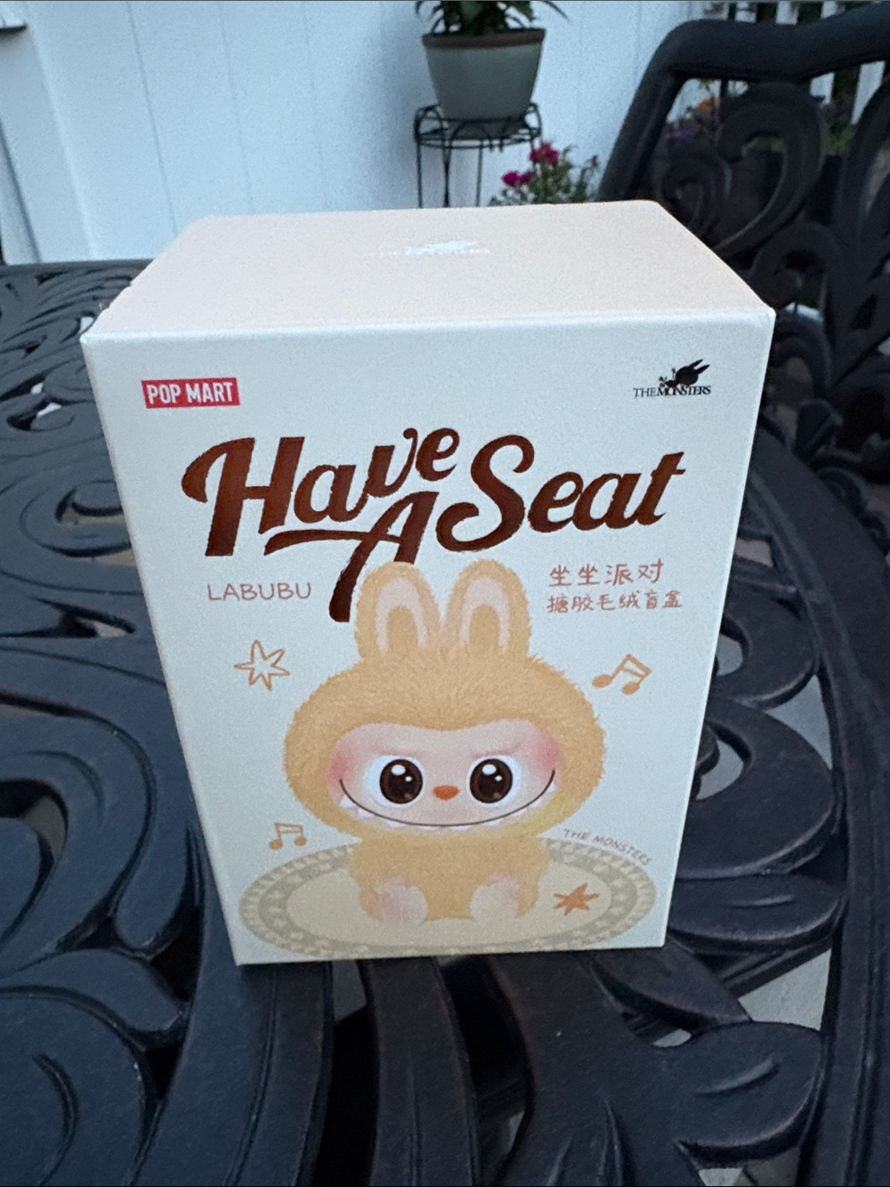 Labubu Have A Seat Plush Toy - Ququ popped online, authentic with unopened box